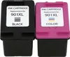 Two ink cartridges, one black and one color, are shown side-by-side against a white background. Produktbild-Vorschau