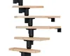 Pertura Mittelholmtreppe Spiros Buche Leimholz Anthrazit Produktbild-Vorschau 2