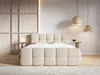 A modern bedroom with a bed, nightstands, and pendant lights. Náhľad obrázku produktu