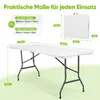 Sekey 180 cm Klapptisch Buffettisch Gartentische Produktbild-Vorschau 2
