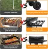 TEENO Chariot à Barbecue de Bois,Grill XXL à Charbon avec Voir les images du produit 5