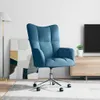 vidaXL Fauteuil relax bleu velours Voir les images du produit 1
