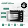Emerio MO-125236.4 Emerio Ofen mit 2 Kochplatten Productafbeelding-voorbeeld 4
