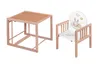 Kinderhochstuhl Holz 2in1 – Baby Hochstuhl mit Tisch – Produktbild-Vorschau 2