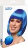 A product box for a blue wig, with a model wearing the wig on the front. Produktbild-Vorschau