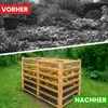 Moderner Komposter aus Lärchenholz Massivholz Produktbild-Vorschau 4