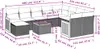 Modulare Garten-Lounge-Sofa-Garnitur, 11-teilig, mit Produktbild-Vorschau 3
