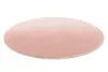 A round, pink rug is shown on a white background. Produktbild-Vorschau