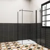 76x80cm 195cm 6mm Falttür Duschtür Eckdusche Glastür Produktbild-Vorschau 1
