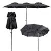 Linder Exclusiv Parasol de jardin 300x150x220 cm Gris foncé Voir les images du produit 7