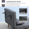 HOMCOM Einzelsofa Schlafsofa Sofabett Klappsofa verstellbar Produktbild-Vorschau 5