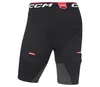 A product shot of black compression shorts with red CCM branding. Náhled obrázku produktu