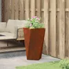 vidaXL Pflanzkübel Rostig 40 x 40 x 75 cm Wetterfeststahl Produktbild-Vorschau 4