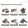 A collage of six images showing different ways to use a wedge pillow for support and comfort. Produktbild-Vorschau