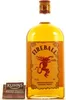 A bottle of Fireball Whisky with its cap removed, next to a small wooden sign. Anteprima dell’immagine prodotto