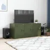 vidaXL TV skříňka olivově zelená 99x39x44 cm ocelová Náhled obrázku produktu 3