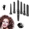 6 in 1 Lockenstäbe, Schwarzes Lockenwickler-Set, 6 Produktbild-Vorschau 1