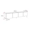 Idohome TV Lowboard Angel 200 cm blanc mat - Armoire TV Voir les images du produit 6