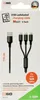2GO 3v1 USB nabíjecí kabel 3x Lightning Nylon 1,5 m černý Náhled obrázku produktu 2