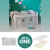 Homestyle4u Kinder Hochbett 90x200 weiss mit Matratze Produktbild-Vorschau 1