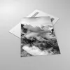 Bilder auf glas - Einteilig - Berge Nebel Gipfel - 80x120cm Produktbild-Vorschau 2
