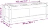 vidaXL Pflanzkübel Weiß 90x31x31 cm Massivholz Kiefer Produktbild-Vorschau 7
