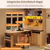 Flieks Hochschrank Küchenschrank mit ausziehbarem Tisch, Produktbild-Vorschau 10