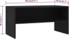 vidaXL Szafka pod TV czarna 80x40x40 cm materiał Podgląd zdjęcia produktu 6