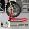 HOMCOM Support avant pour moto, support de montage, cric Voir les images du produit 6