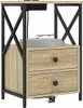 vidaXL Table de chevet, lot de 2, chêne Sonoma, 40 x 31 x Voir les images du produit 1