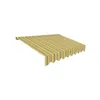 A striped awning fabric is shown against a white background. Produktbild-Vorschau