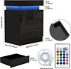 Nachttisch mit LED-Beleuchtung mit 3 Schubladen 62x45x35cm Produktbild-Vorschau 7