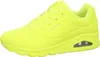 A bright yellow Skechers sneaker is shown from the side against a white background. Voir les images du produit