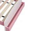Kinderbett Weiß-Rosa mit Rausfallschutz & Lattenrost, Produktbild-Vorschau 7