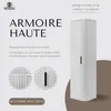 RODAN | Armoire haute - 139 cm - Blanc | Meuble salle de Voir les images du produit 2