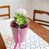 Blumen-Topf alt-rosa geriffelt als Outdoor Pflanzen-Topf Produktbild-Vorschau 3