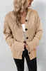 ASKSA Damen Langarm Grobstrickjacke Kordelzug Kurz Produktbild-Vorschau 2