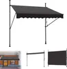 LARS360 Dunkelgrau 200cm Klemmmarkise Balkonmarkise mit Produktbild-Vorschau 9