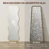 HOMCOM Ganzkörperspiegel 160x50 cm unregelmäßig gewellt Produktbild-Vorschau 7