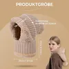 ASKSA balaclava čepice 3 v 1 se šálou a maskou, pletená Náhled obrázku produktu 5