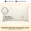 Gentle North Kinderkopfkissen 40x60 cm - Ergonomisches Produktbild-Vorschau 5