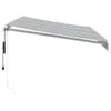 markýza vidaXL Automatic Anthracite & White 350x250 cm Náhled obrázku produktu 4