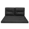 A dark gray cushion set for a European pallet sofa, shown from the front against a white background. Anteprima dell’immagine prodotto