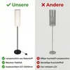MasterLED stojaca lampa E27 ratanový vzhľad 150 cm – Náhľad obrázku produktu 6