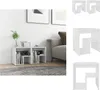 vidaXL Nočné stolíky 2 ks. Biele 40x30x40 cm materiál na Náhľad obrázku produktu 1