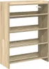 vidaXL Botník Sonoma dub 60x25x81 cm Materiál na bázi dřeva Náhled obrázku produktu 1
