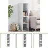 The Living Store Highboard Weiß 30x41x124 cm Holzwerkstoff Produktbild-Vorschau 1