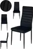 ModernHome LR-1494 Sada 4 ks jídelních židlí VELVET, černá Náhled obrázku produktu 10