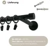 Techno 160 cm Einzelne Gardinenstange Schwarz 19 mm aus Produktbild-Vorschau 8