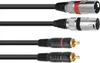 OMNITRONIC Adapterkabel 2xXLR(M)/2xCinch 1,0m sw Produktbild-Vorschau 1